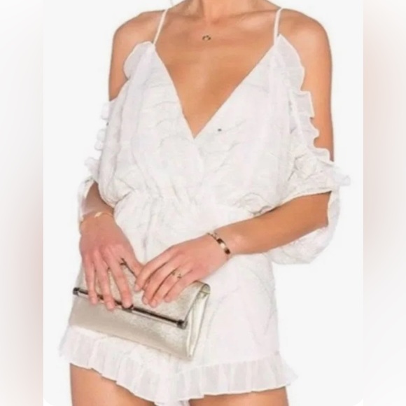 Lovers + friends white romper size M - Picture 2 of 7